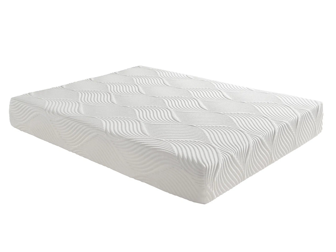 10-Inch Full Size Gel-Infused Memory Foam Mattress, Firm Support, White, Bed Mattress in a Box