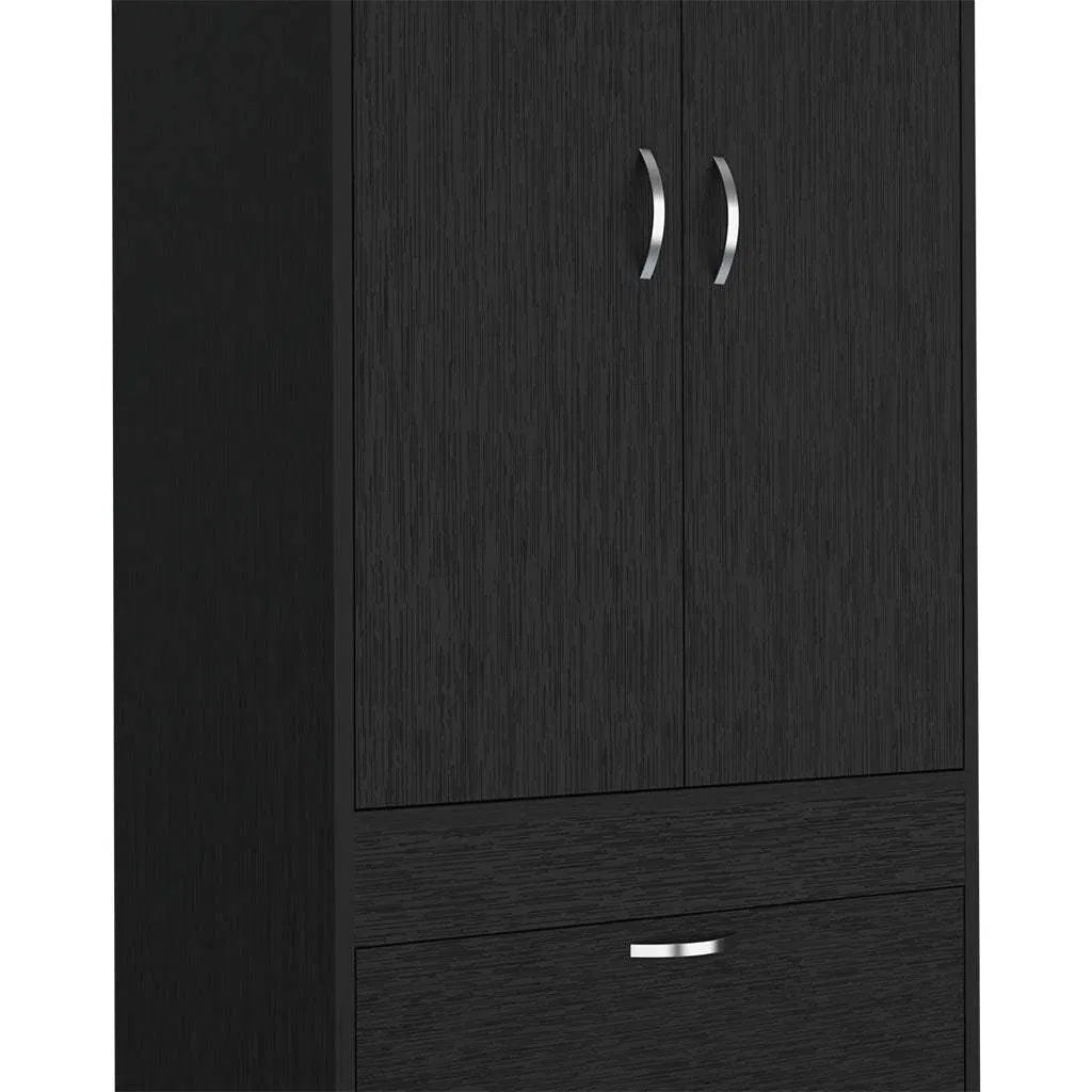 Alabama Armoire ‚Äì Spacious Wardrobe with Large Cabinet & Two Drawers