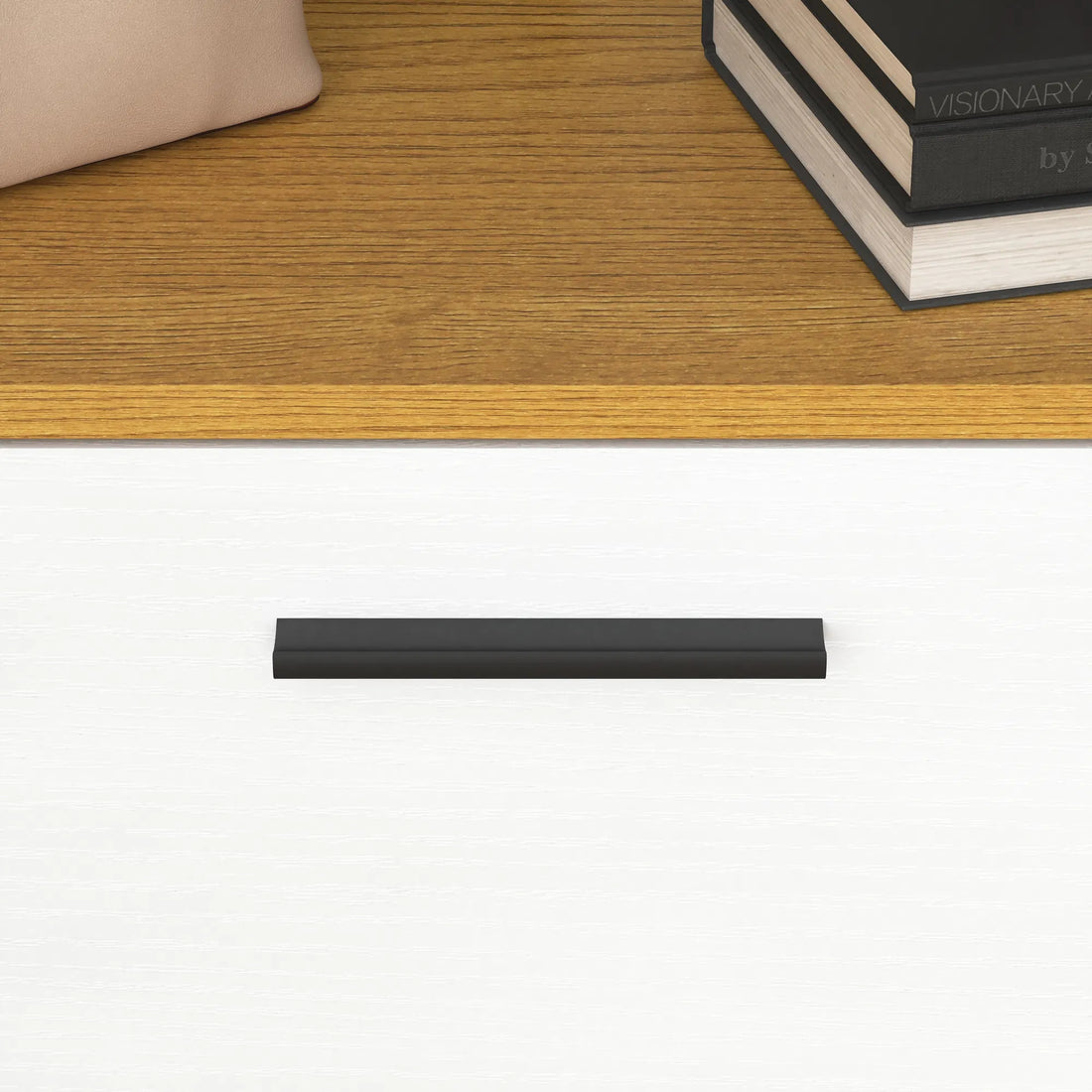 Freestanding Shoe Storage Cabinet ‚Äì Narrow Entryway Organizer with 3 White Panel Flip Drawers