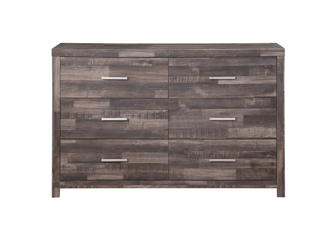 Juniper 6-Drawer Dresser in Dark Cherry Finish