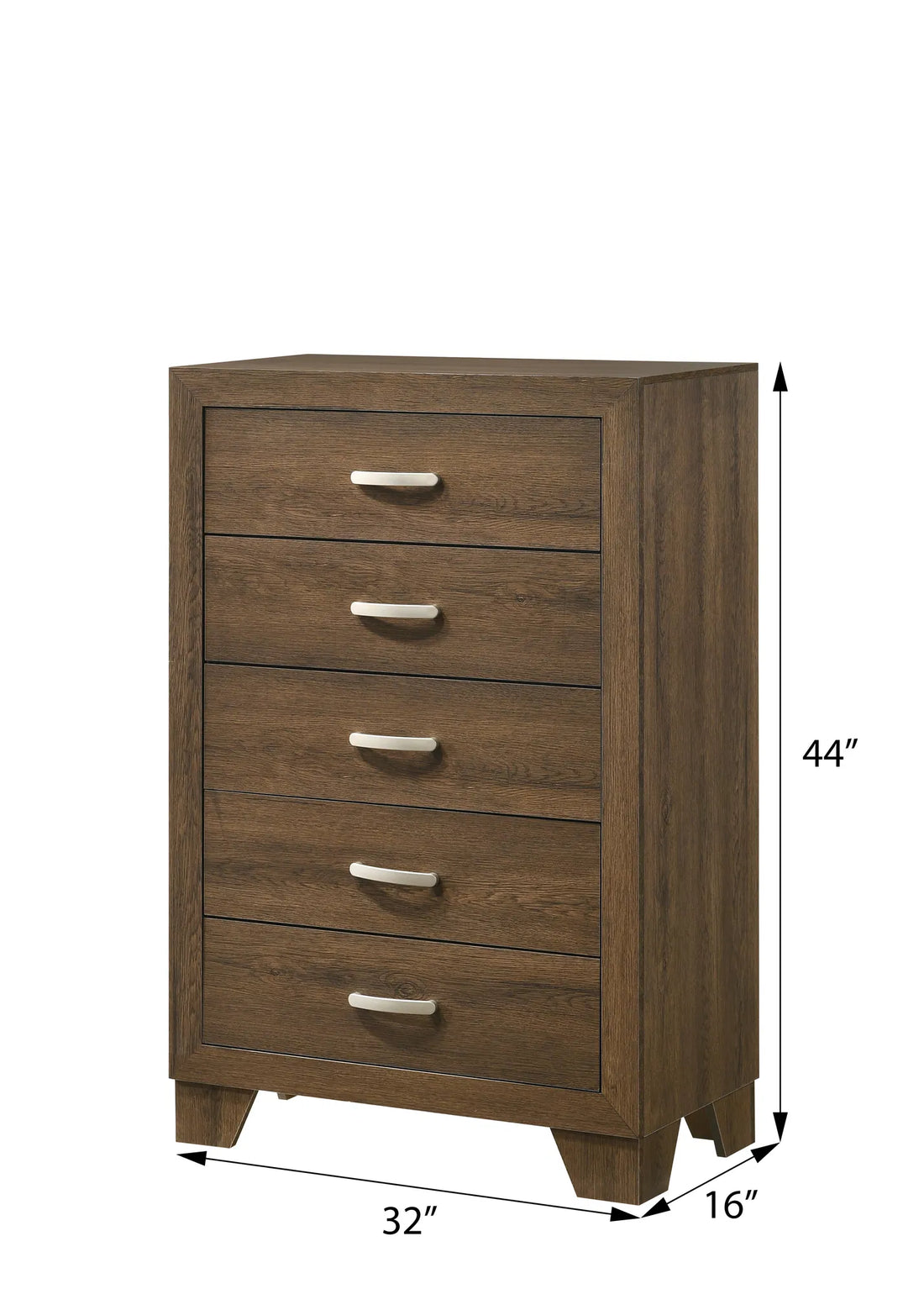 Oak 5-Drawer Dresser