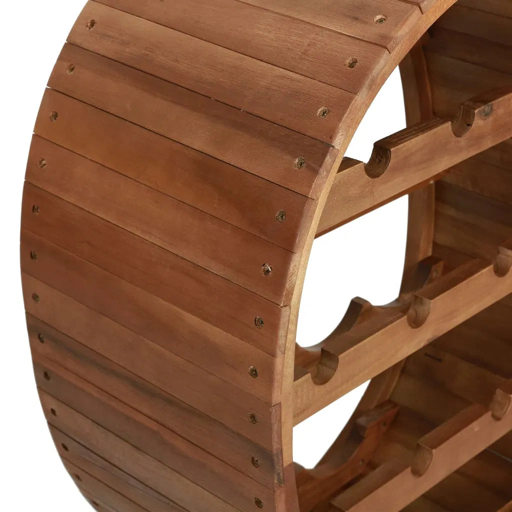 Solid Acacia Wood Wine Rack ‚Äì Holds 13 Bottles